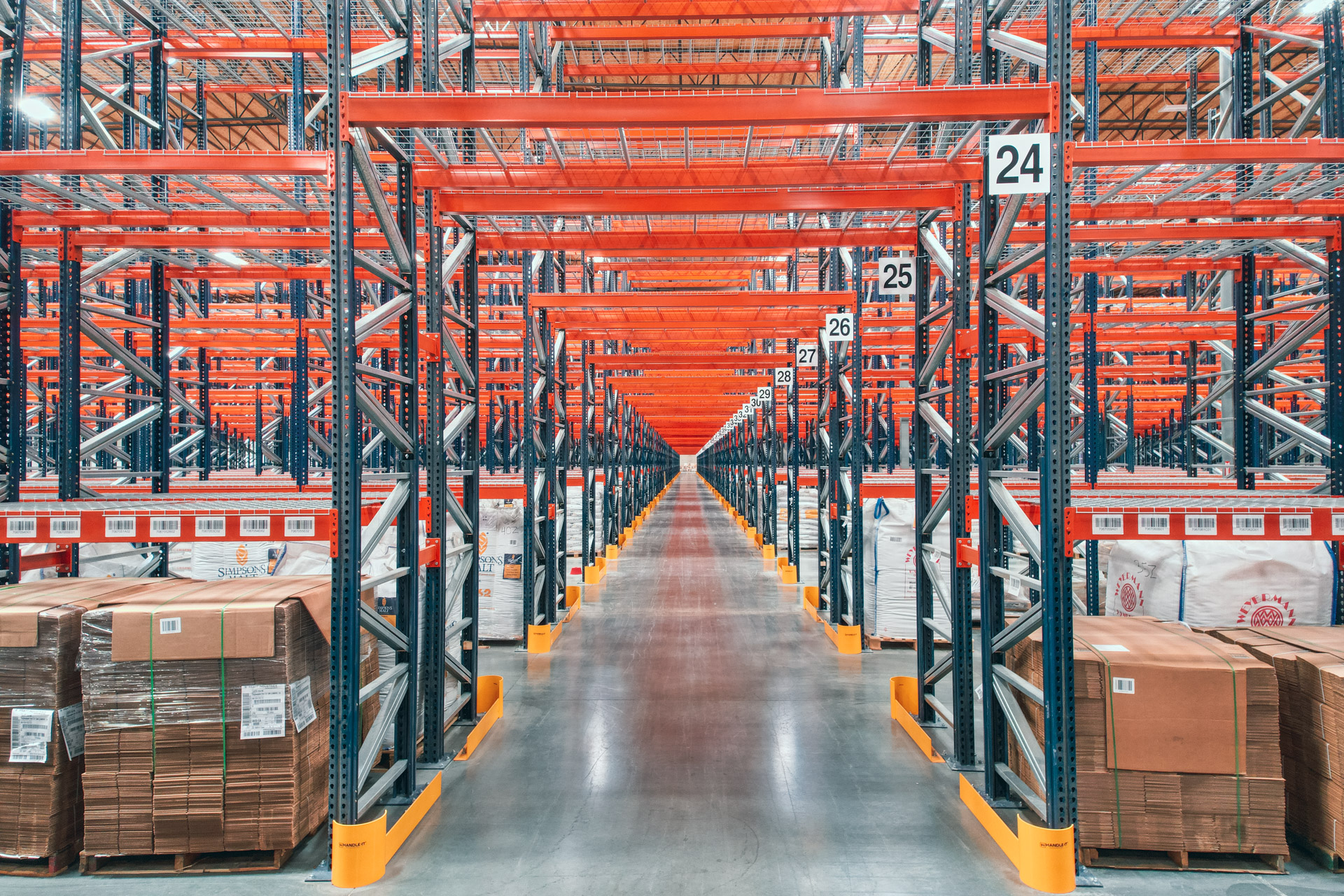 Industrial pallet racking installation in Spring Valley warehouse